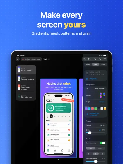 iPad screenshot 3: Make every screen yours