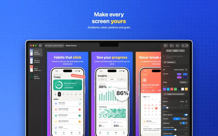 Mac screenshot 3: Make every screen yours