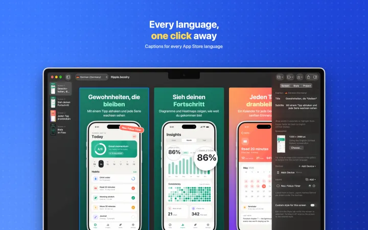 Mac screenshot 5: Every language, one click away